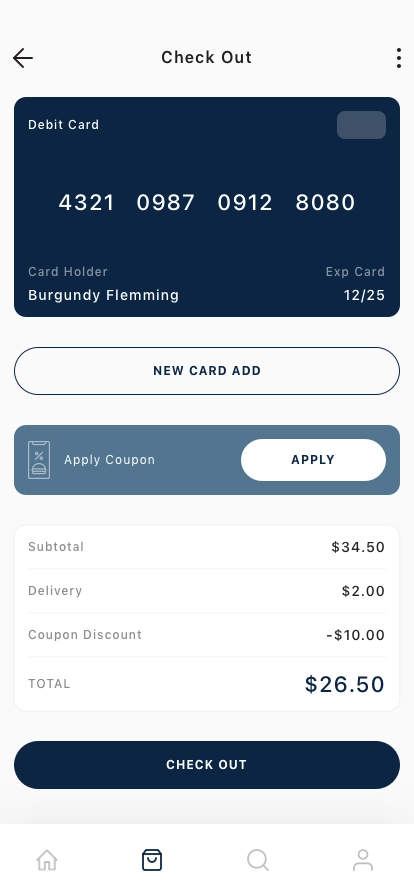 Food Service & Delivery Mobile App UI Kit - Screenshot 3