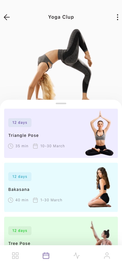 Yoga & Fitness Mobile App UI Kit - Screenshot 3