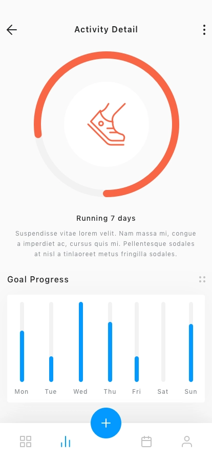Motivation Tracker App UI Kit - Screenshot 3