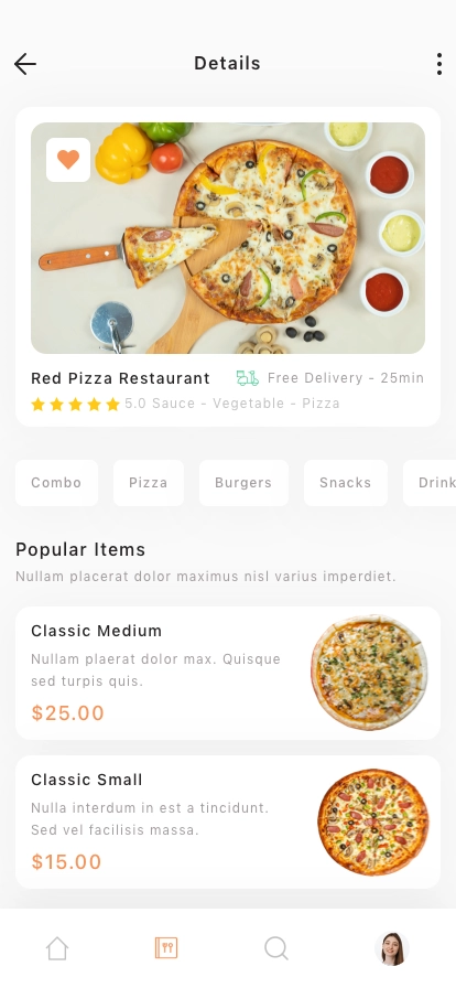 Food Delivery & Ordering Mobile App UI Kit - Screenshot 2