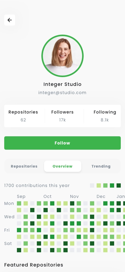 Git Version Control System & Repo Mobile App UI Kit - Screenshot 4