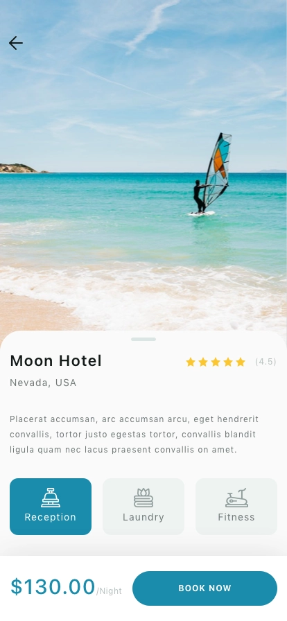 Travel & Trip Booking Mobile App UI Kit - Screenshot 5