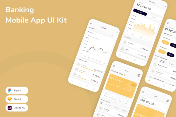 Banking Mobile App UI Kit