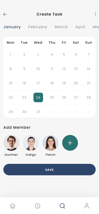 Calendar Pages Mobile App UI Kit - Screenshot 3