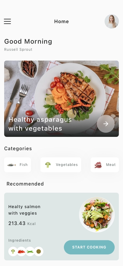 Recipe Book Mobile App UI Kit - Screenshot 1