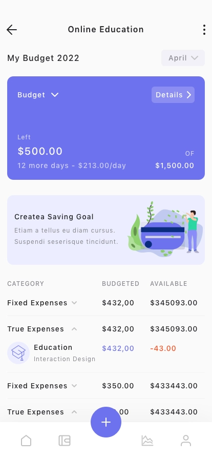 Money Management Mobile App UI Kit - Screenshot 3