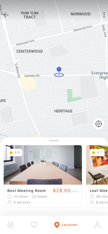 Co-Working App UI Kit - Screenshot 2