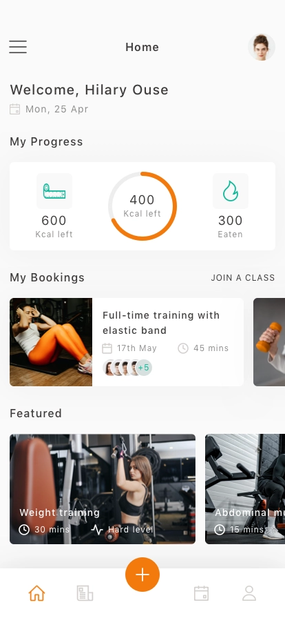 Fitness Class App UI Kit - Screenshot 2