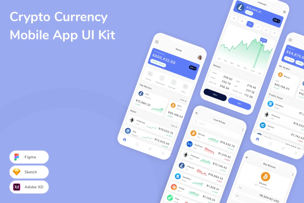 Crypto Currency Mobile App UI Kit