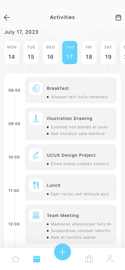 Project Management Mobile App UI Kit - Screenshot 4