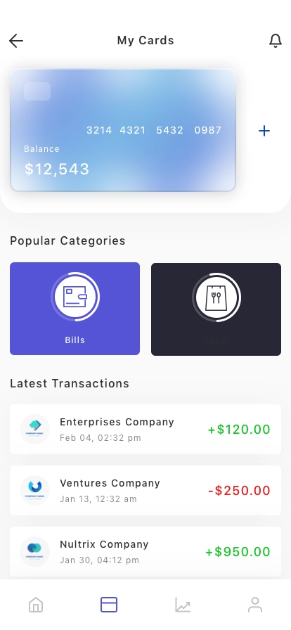 Personal Budget Tracker Mobile App UI Kit - Screenshot 3