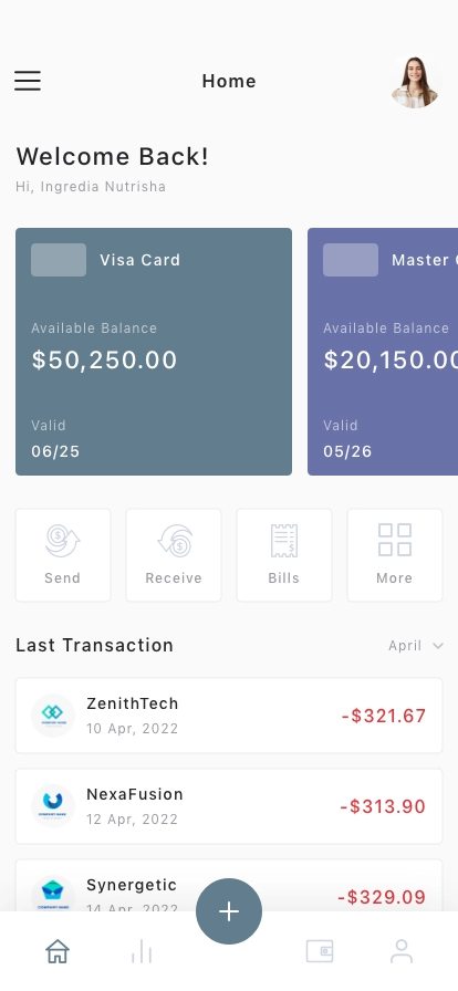 Finance Mobile App UI Kit - Screenshot 1