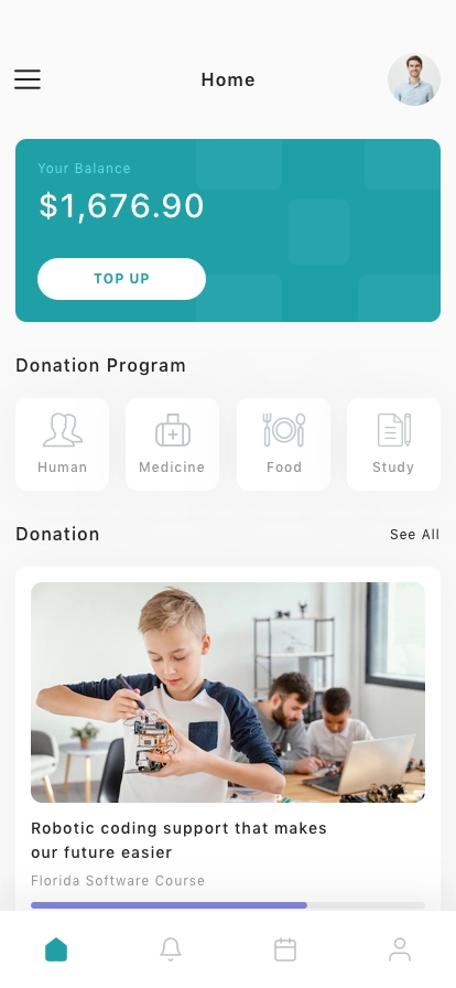 Donation App UI Kit - Screenshot 1