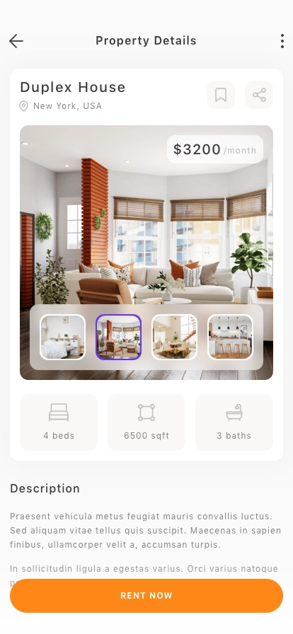 Real Estate Mobile App UI Kit - Screenshot 5
