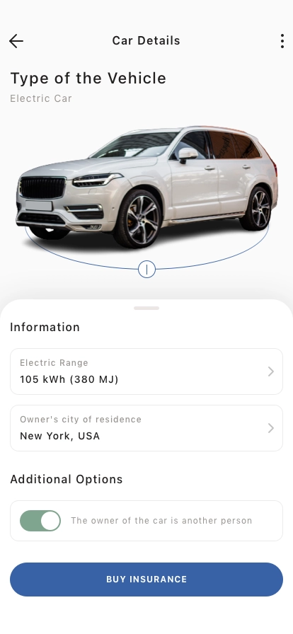 Auto Coverage Mobile App UI Kit - Screenshot 2