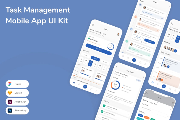 Task Management Mobile App UI Kit