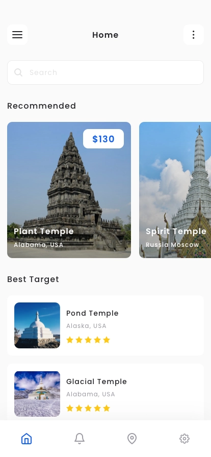 Tour Booking Mobile App UI Kit - Screenshot 1