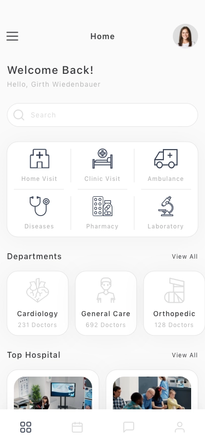 Healthcare Consultation Mobile App UI Kit - Screenshot 1