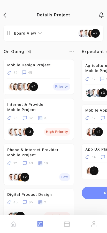 Task & Team Organizer Mobile App UI Kit - Screenshot 2