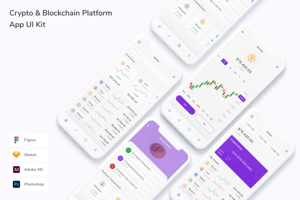 Crypto & Blockchain Platform App UI Kit