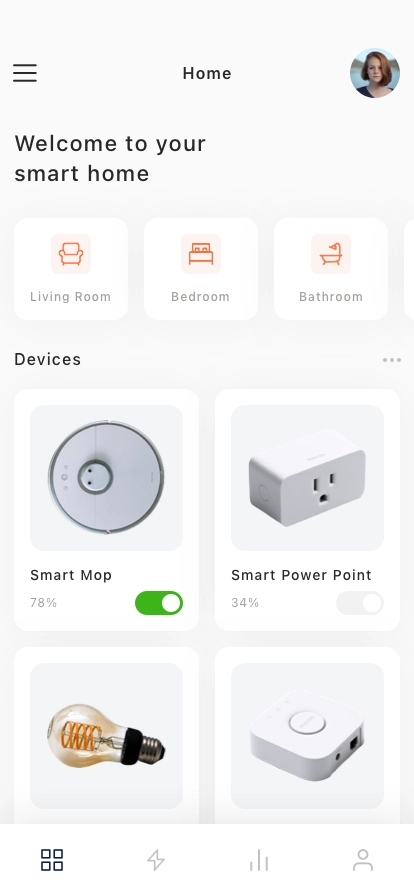 Smart Home Mobile App UI Kit - Screenshot 1