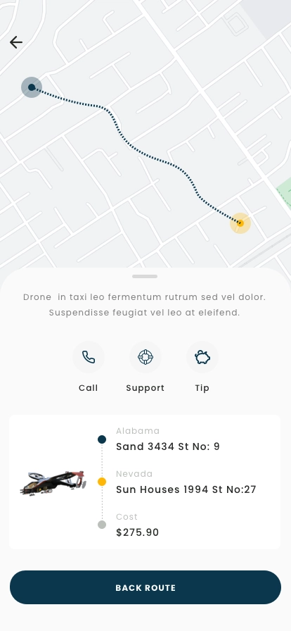 Air Taxi & Drone Mobile App UI Kit - Screenshot 3