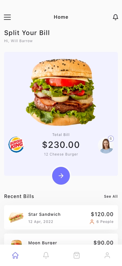 Split Bill App UI Kit - Screenshot 3
