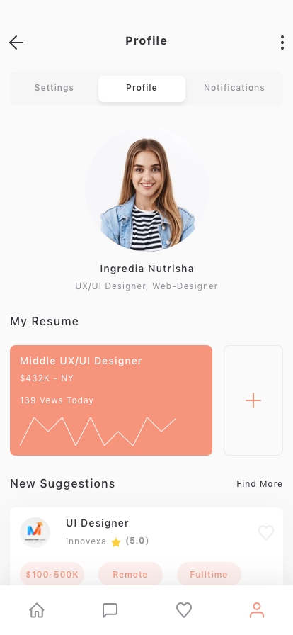 Hiring Platform Mobile App UI Kit - Screenshot 4