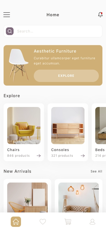 Home Decor & Furniture Mobile App UI Kit - Screenshot 3
