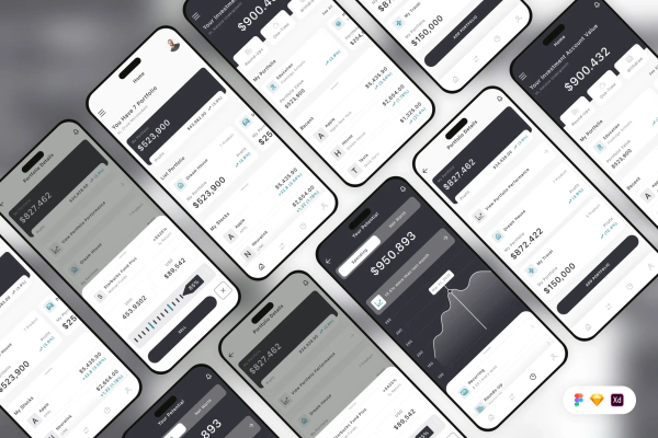 Smart Investment Mobile App UI Kit