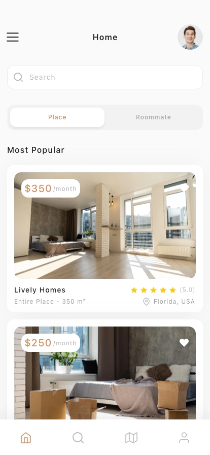 Home Rental Mobile App UI Kit - Screenshot 1