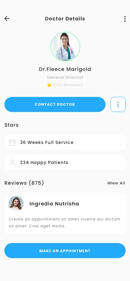 Medical Appointment App UI Kit - Screenshot 4