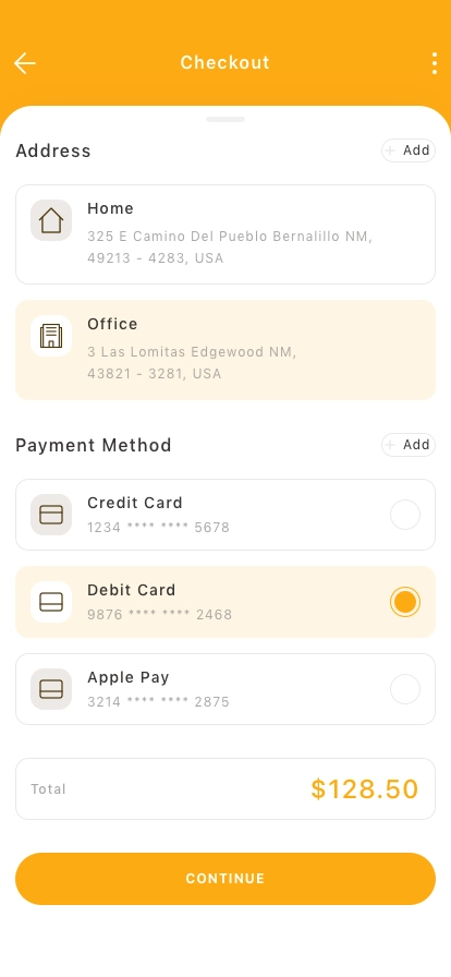 Food Delivery Mobile App UI Kit - Screenshot 5