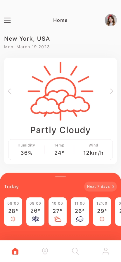 Weather Forecast Mobile App UI Kit - Screenshot 5