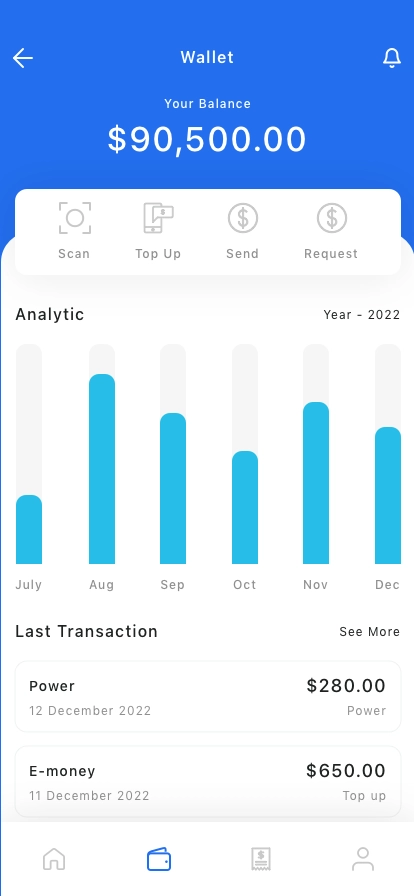Digital Wallet Mobile App UI Kit - Screenshot 1