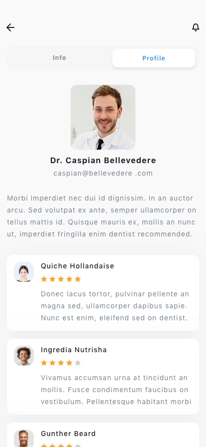 Dentist Mobile App UI Kit - Screenshot 2