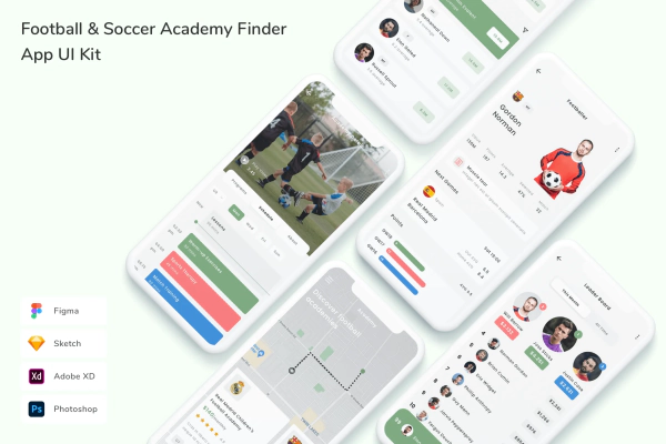 Football & Soccer Academy Finder App UI Kit