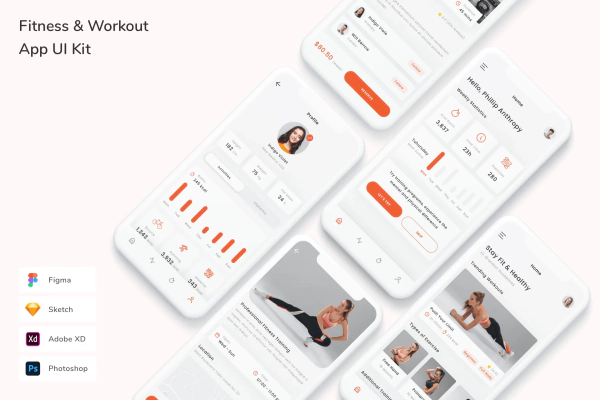 Fitness & Workout App UI Kit