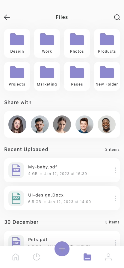 Data Manager Mobile App UI Kit - Screenshot 4