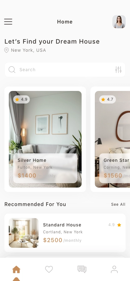 Home Rent Mobile App UI Kit - Screenshot 1