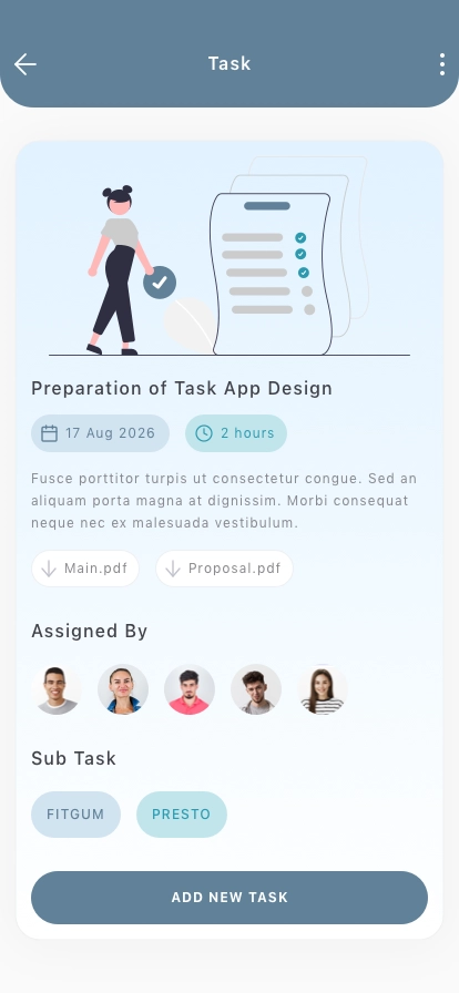 Task Manager Mobile App UI Kit - Screenshot 5