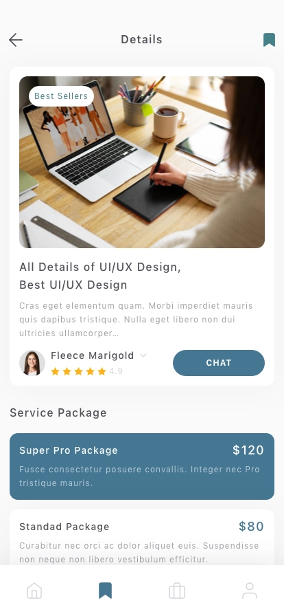 Freelance Mobile App UI Kit - Screenshot 2