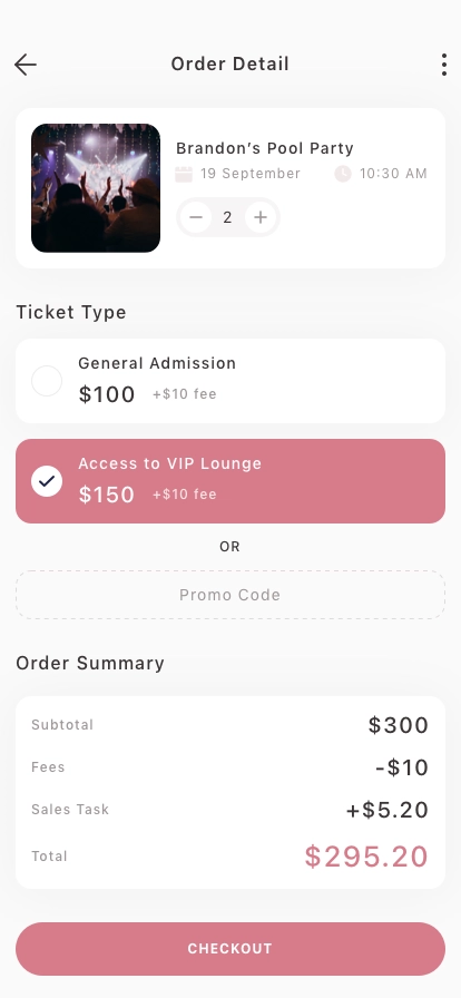 Event Booking Mobile App UI Kit - Screenshot 2