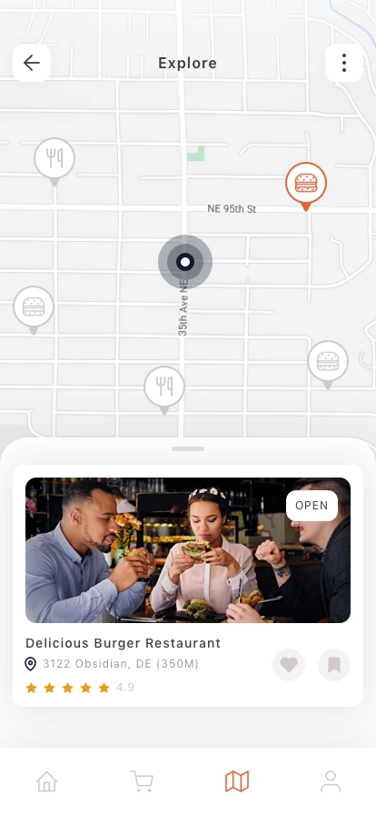 Food & Burger Mobile App UI Kit - Screenshot 5