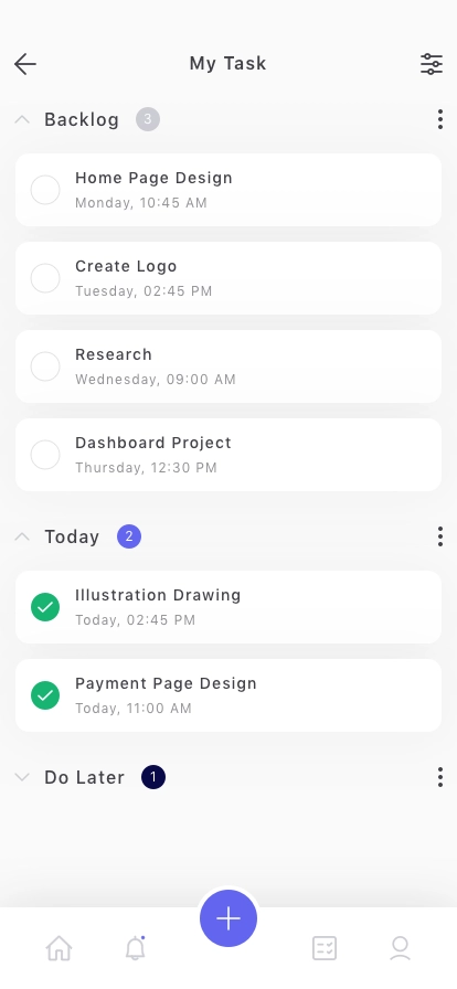 Project Management Mobile App UI Kit - Screenshot 4