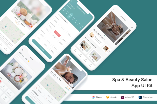 Spa & Beauty Salon App UI Kit
