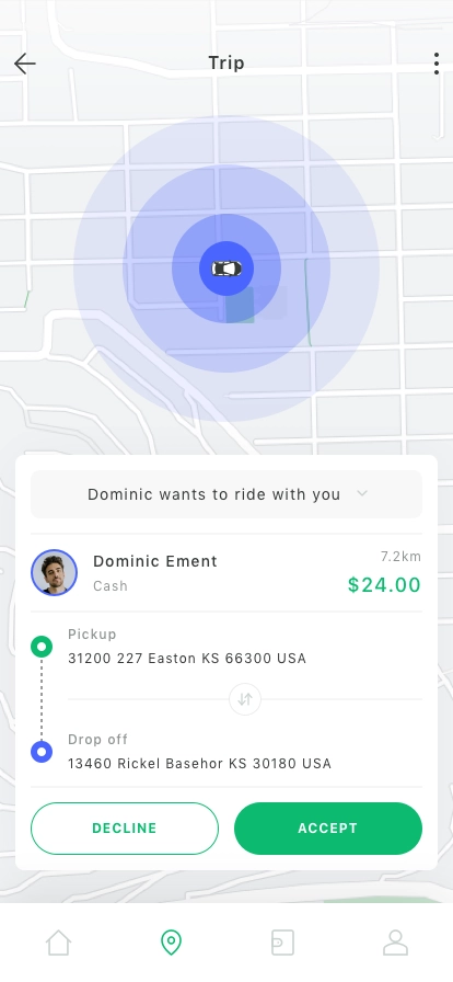 Taxi App UI Kit - Screenshot 3