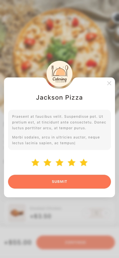 Ordering Mobile App UI Kit - Screenshot 2