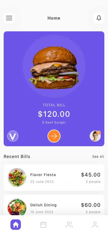 Split Bill Mobile App UI Kit - Screenshot 3