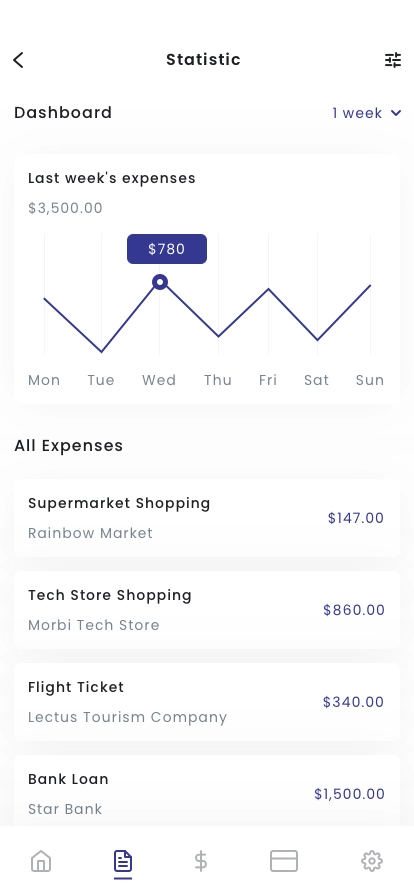 Expense Manager Mobile App UI Kit - Screenshot 3